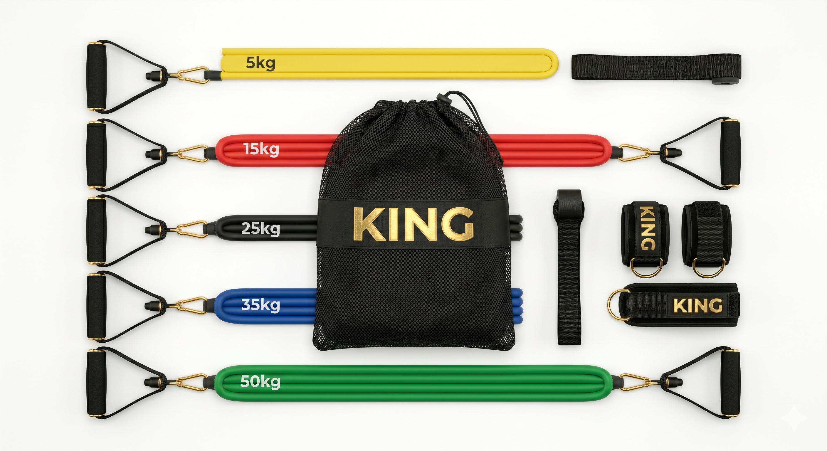 KING Resistance Bands - Full Set